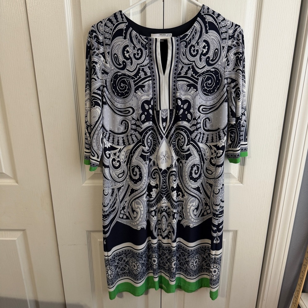 Studio 1 paisley multicolor dress‎ size 14
